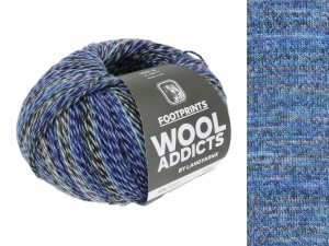 WoolAddicts by Lang Yarns Footprints - Pelote de 100 gr - Coloris 0007 Blue
