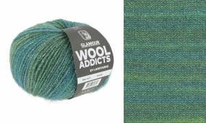 WoolAddicts by Lang Yarns Glamour - Pelote de 50 gr - Coloris 0017 Vert