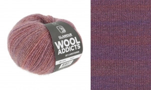 WoolAddicts by Lang Yarns Glamour - Pelote de 50 gr - Coloris 0048 Vieuxrose/Rose
