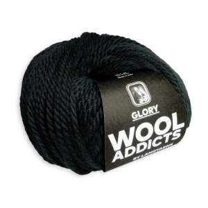 WoolAddicts by Lang Yarns Glory - Pelote de 50 gr - Coloris 0004 Black