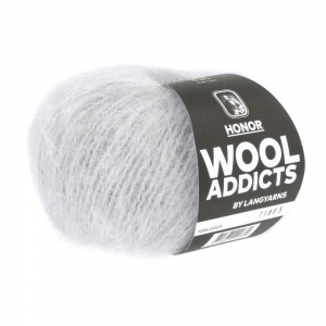 WoolAddicts by Lang Yarns Honor - Pelote de 50 gr - Coloris 0003 Light Grey Mélangé