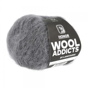 WoolAddicts by Lang Yarns Honor - Pelote de 50 gr - Coloris 0005 Grey