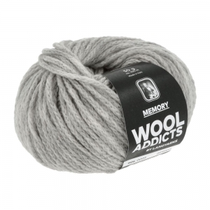 WoolAddicts by Lang Yarns Memory - Pelote de 50 gr - Coloris 0003 Light Grey