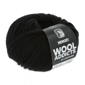 WoolAddicts by Lang Yarns Memory - Pelote de 50 gr - Coloris 0004 Black