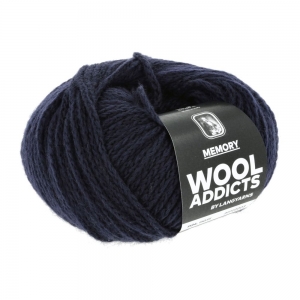 WoolAddicts by Lang Yarns Memory - Pelote de 50 gr - Coloris 0035 Blue Marine