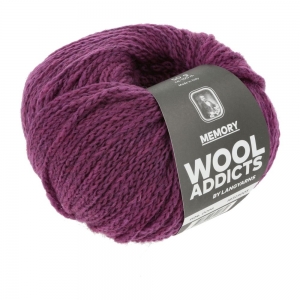 WoolAddicts by Lang Yarns Memory - Pelote de 50 gr - Coloris 0066 Velvet