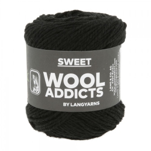 WoolAddicts by Lang Yarns Sweet - Pelote de 50 gr - Coloris 0004 Black