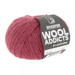 WoolAddicts by Lang Yarns Whisper - Pelote de 50 gr - Coloris 0066 Berry