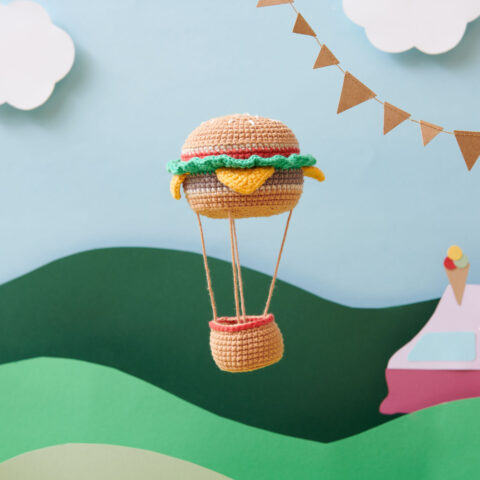 Ricorumi Hamburger Hot Air Balloon