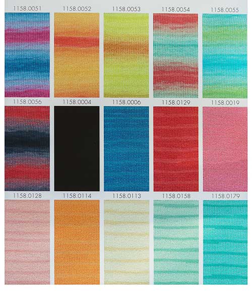 Nuancier WoolAddicts by Lang Yarns Glow 1