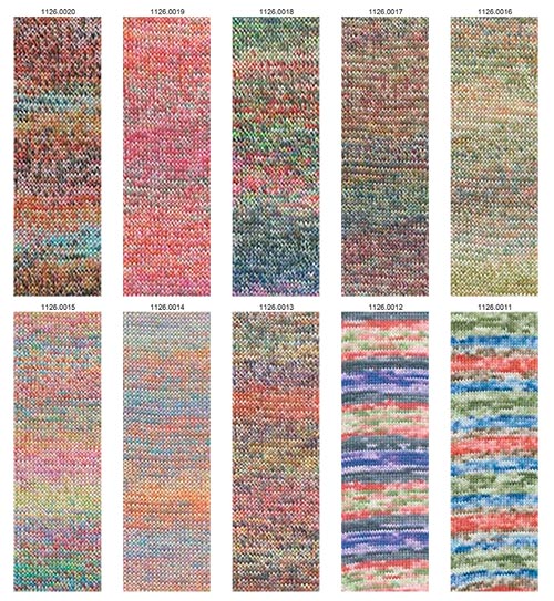Nuancier WoolAddicts by Lang Yarns Move 4 Ply 1