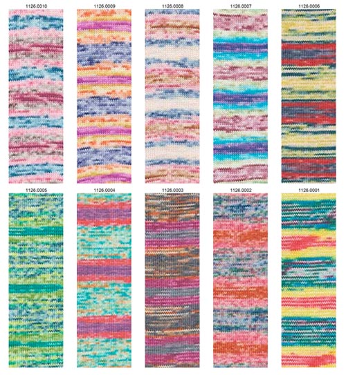 Nuancier WoolAddicts by Lang Yarns Move 4 Ply 2