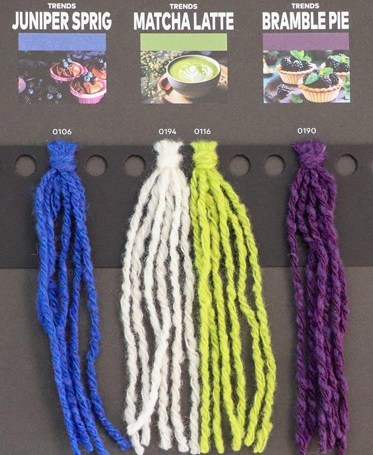 Nuancier WoolAddicts by Lang Yarns Spirit 2