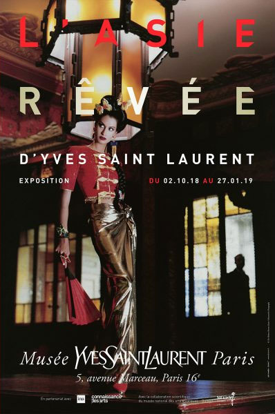 L'Asie rêvée d'Yves Saint Laurent, Musée Yves Saint Laurent Paris du 2 octobre 2018 au 27 janvier 2019