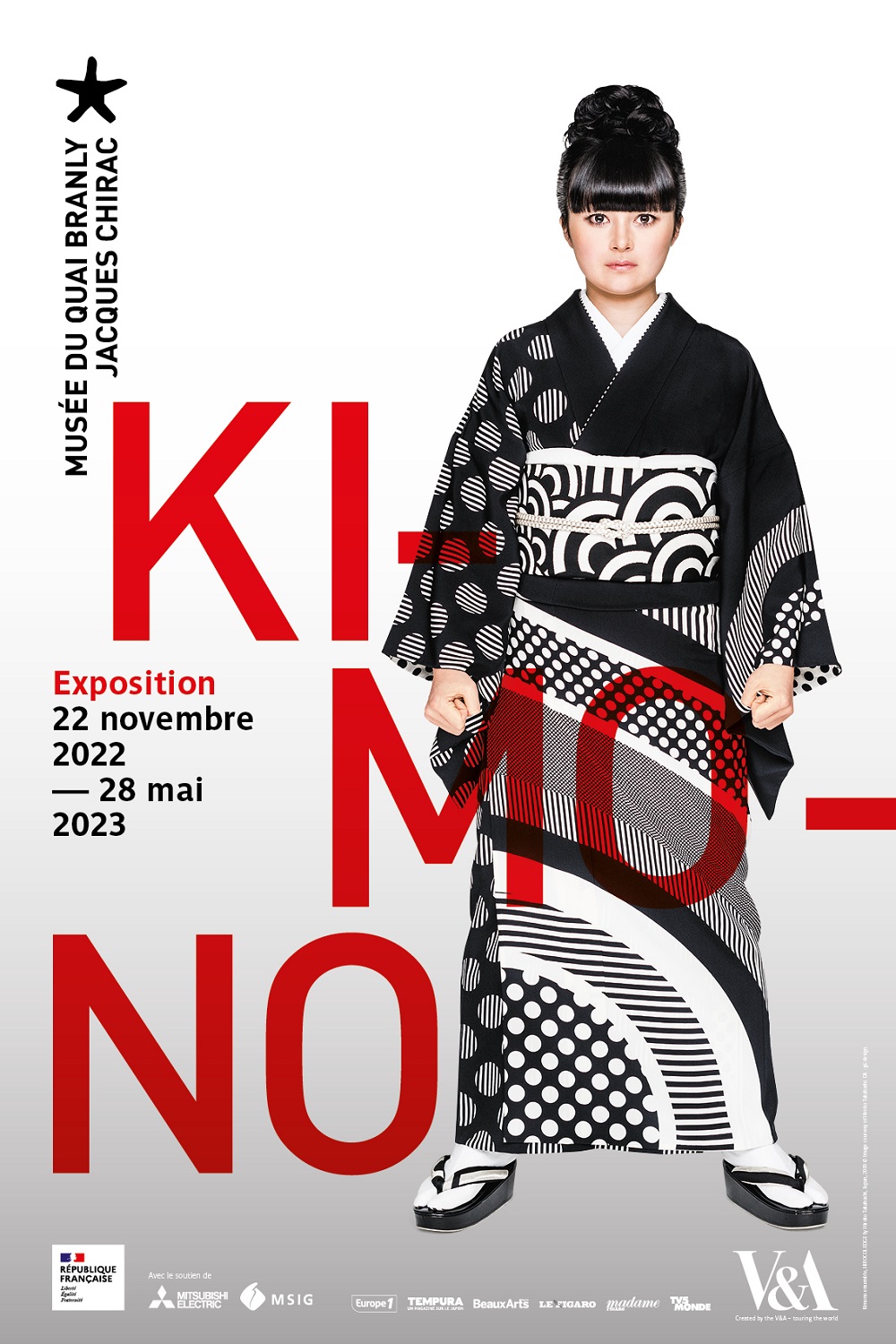 Exposition Kimono du 22 novembre 2022 au 28 mai 2023 au Musée du quai Branly, Paris