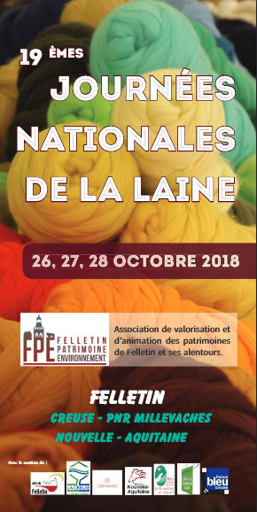 Journées nationales de la laine à Felletin du 27 au 29 octobre 2017