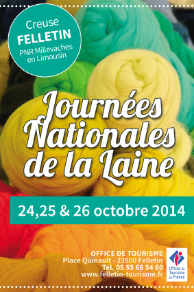 Journées nationales de la laine à Felletin du 24 au 26 octobre 2014