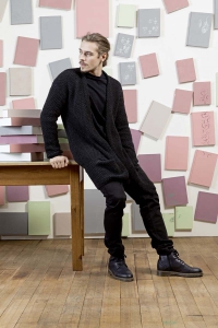 245-43 Gilet homme en Lang Yarns Yak